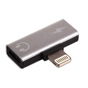 Akyga AK-AD-64 2x Lightning adapter za iPhone slušalke + polnjenje