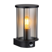 Globo 31360S - Zunanja stenska svetilka s senzorjem GRACEY 1xE27/60W/230V IP54