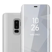 Cadorabo CADORABO Ohišje, združljiv s Samsungom v Agate Silver - Clear View Zrcalo Zaščitni pokrov s funkcijo stojala 360 stopinj zaščita, (20570001)
