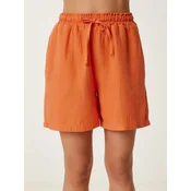 Happiness Istanbul Hlače Shorts oranžna