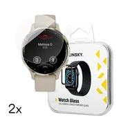 WOZINSKY Kaljeno steklo za pametno uro Garmin Venu 3S 41 mm Full Glue – 2 kos
