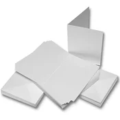 Rayher.	 OMOTNICE + CESTITKE, SET 50, 12.7 X 17.8CM, BIJELE BOJE