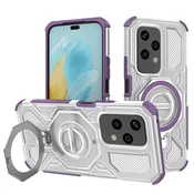 Hibridni ovitek Carbon Shield Pro za Honor 200 Lite - purple transparent