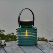 Sirius LED-sončna svetilka Aston Jar, višina 16 cm, zelena/rjava, IP44 - zelena, rjava, črna - Steklo