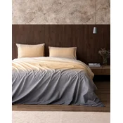 Madame Coco Set Posteljine Mathis, 4 komada, 200x220cm, Bež-sivi
