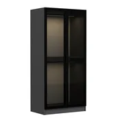 Hanah Home Kale Glass Anthracite 190 Garderober, 90x190x52cm, Crni