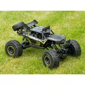 WOWO Velik RC avto Rock Crawler 4x4 1:8 z LED - črn