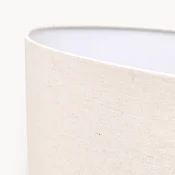 Kare namizna svetilka Beo, zelena, bombaž, višina 50 cm, E27 - Dnevna soba/jedilnica - Skandinavski - bela, zelena - Tkanine/tekstil