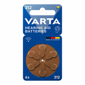 Baterija za slušni aparat Varta Hearing Aid 312 PR41 6 kom.