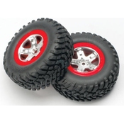 Traxxas kotac 2.2 / 3.0, SCT satensko crveni disk, SCT gume (2)