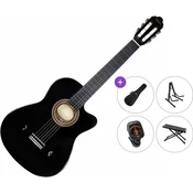 Valencia VC104TC Premium SET 4/4 Black Klasicna gitara