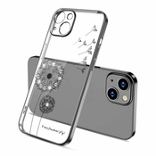 Ovitek za iPhone 14 | Regrat s kristali, črn
