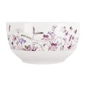 Bela/vijolična porcelanasta skledica za juho 500 ml Louka – Orion