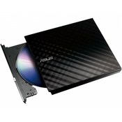 Asus DVD RW eksterni SDRW-08D2S-U LITE, crni, USB 2.0 (90-DQ0435-UA221KZ)