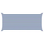Vidaxl Sončno platno Modra in bela 4,5 x 2 m 100% poliester Oxford