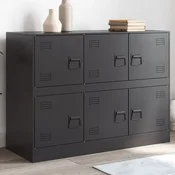 vidaXL vidaXL Komoda črna 99x39x73 cm jeklo, (21274026)