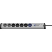 Ehmann Ehmann 0215x00078301 razdelilnik z vtičnicami siva\, črna vtičnica 1 kos, (20638210)