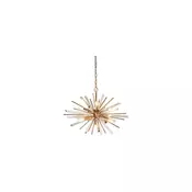 Endon 81936 - Zlatni luster na lancu 6xE14/40W/230V