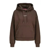 JJXX Majica JXStudio Vesterbro  temno rjava / bela
