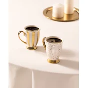 Madame Coco Set šolja Jules, 250 ml, 2 komada, Zlatno-beli