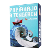 Papirnata ladja na morju kart igra