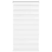 vidaXL Zebra senčilo bela 75x150 cm tkanina širina 70,9cm poliester