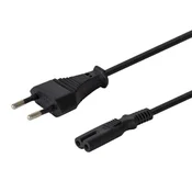 SAVIO kabel savio cl-105 (2-pin - euro ; 3 m; črna barva)