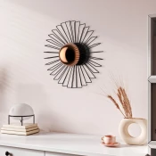 Opviq Zidna lampa Kaya-15230, 45x45x18cm, IP20, Zlatno-crna boje