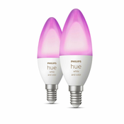 Philips Hue Ambiance LED-Bulb E14 2er 35671900 Leuchtmittel RGB, 470lm