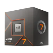 CPU AMD RYZEN 7 8700F, 8-core, do 5GHz, 24MB cache, 65W, socket AM5, BOX