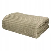 Home Odeja Cube olivno reliefna 160x200 cm, pregrinjalo 250 g/m2