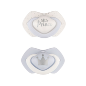 CANPOL BABIES Set symetrických silikónových cumlíkov 6-18m Royal baby modrý