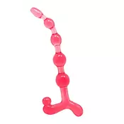 Analne kuglice Bendy Twist, 20cm, Roze