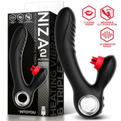 InToYou Niza Vibe with Heating and Clitoris Triple Tongue Black