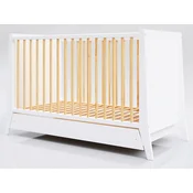 Lettino Krevetac za bebe sa fiokom Cosmo 120x60cm, Beli