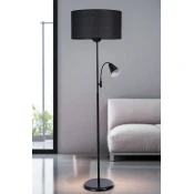 Podna lampa Devin, Crna