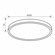 Vivalux LED stropna svetilka 45W 3000k,4000k,6000k 3600lm-4100lm IP20 150° LUKA bela