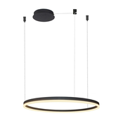 Azzardo AZ4960 -LED Prigušivi luster na sajli HALO LED/54W/230V pr. 80 cm crna