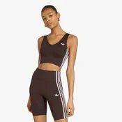 Modrček adidas Essentials 3 Stripes Seamless Bralette Aurora Coffee L