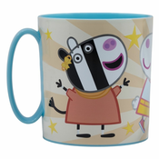 Stor Otroški plastični lonček Peppa Pig 390 ml – primeren za mikrovalovno pečico, 41204