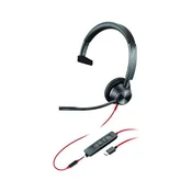 Poly Blackwire 3315 MS Teams slušalice, 3,5 mm utičnica + USB-C/A adapter, mono