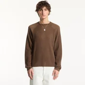 Pulover Dime Printed Rib Sweater Brown/Tan S