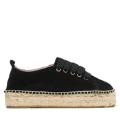 Espadrile Manebi Lace-Up Espadrilles K 1.0 E0 Črna