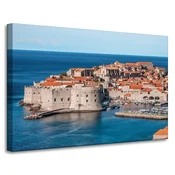 shumee Platno s tiskom Arhitektura Hrvaška 90x60 cm Dubrovnik Zadar Počitnice