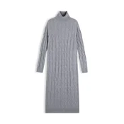 TOMMY HILFIGER Pletena obleka siva