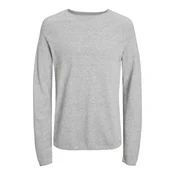 JACK & JONES Pulover JWHHILL svetlo siva