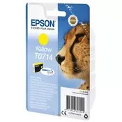 EPSON T0714 (C13T07144022), originalna kartuša, rumena, 5,5ml, Za tiskalnik: EPSON STYLUS DX4700, EPSON STYLUS DX7000F, EPSON STYLUS D78, EPSON