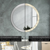 tulup.si Okroglo okrasno ogledalo Art deco kompozicija fi 100 cm