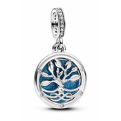 Pandora Dvojni srebrni obesek Moments Infinity Tree 793599C01