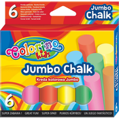 Krede bez prašine Colorino Kids -  Jumbo, 6 komada